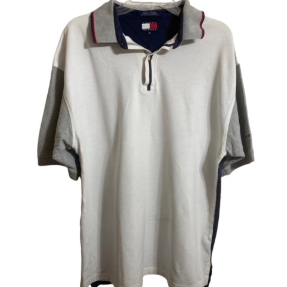 Tommy Hilfiger Vintage Block Polo Styler Shirt Size XL